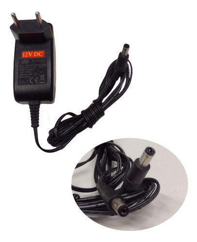 Fonte Alimentação 12v 1.5a Plug P4 Bivolt Fonte Chaveada 12v