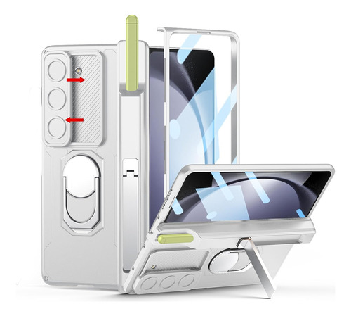 Funda Para Samsung Z Fold 5 Con Soporte Delgado P/s-pen - 03