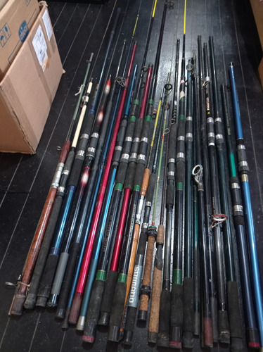 Lote 20 Varas Pesca Mar Com Defeitos Para Reparar Surf Cast (Usado)