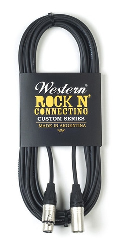 Imagen 3 de 3 de Cable Microfono Xlr - Xlr Balanceado 3m Western P