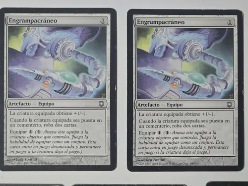 comprar 5 Cartas Raras Coleccionables Magic The Gathering 2000-2004 Engrampacráneo X2 [skullclamp 140 - Magic Darksteel] Español