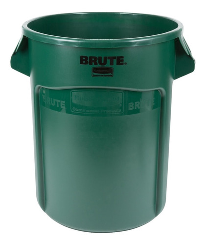 Bote Contenedor Brute Rubbermaid Verde Capacidad 20 Galones