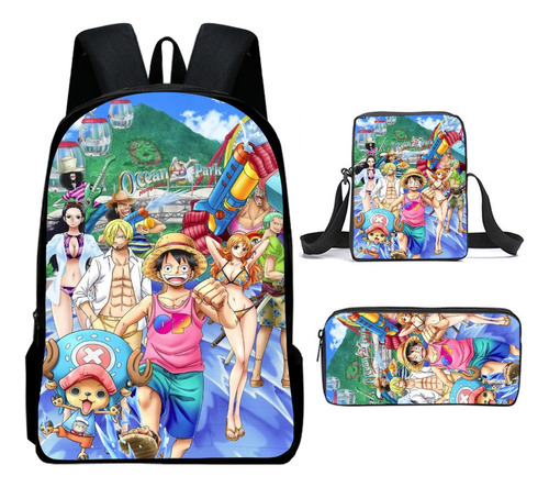 Juego De 3 Mochilas Dragon Ball-z, Mochila De 3 Piezas Para