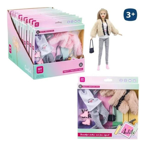 Ropa Muñeca Compatible Barbie Zapatos Buzo Accesorio Juguete