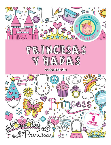 Librito Infantil Para Colorear Con Mascara Y Stickers