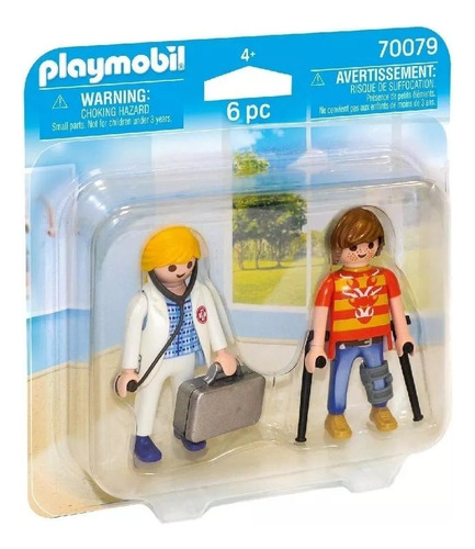 Playmobil Duo Pack Doctora Y Paciente (277079)
