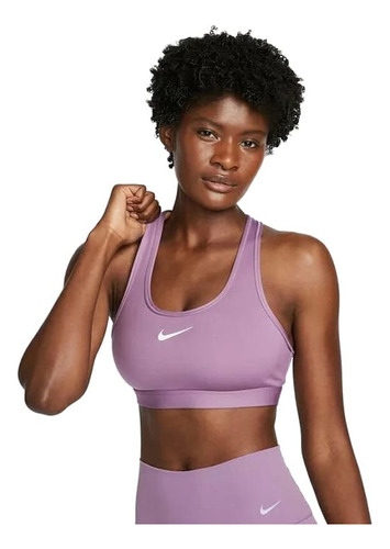 Top Nike Swoosh Medium Support De Mujer - Dx6821-536 Energy
