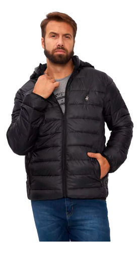 Campera Wellington Polo Puffer Capucha Desmontable Importada