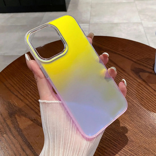Capa Laser Para iPhone 12 Pro Com Design Camaleão Para