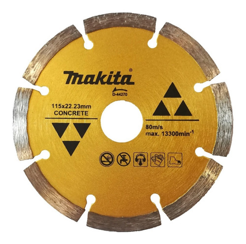 Disco Makita Segmentado 115 Ideal P/ Cortar Concreto D-44270