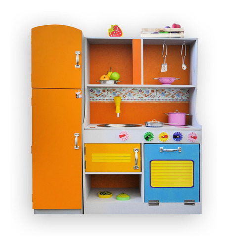 Cocina Cocinita De Madera Juguete Set Infantil Grande