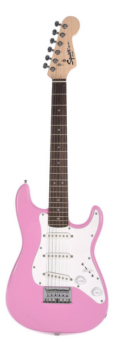 Guitarra Squier Mini V2 Stratocaster Pink Lrl 037-0121-570 Color Rosa Material Del Diapasón Laurel Orientación De La Mano Diestro