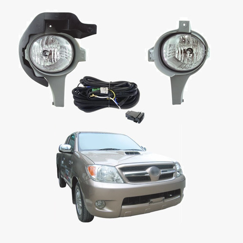 Halógenos Para Toyota Hilux 2005-08 Kit Completo Sobreruedas