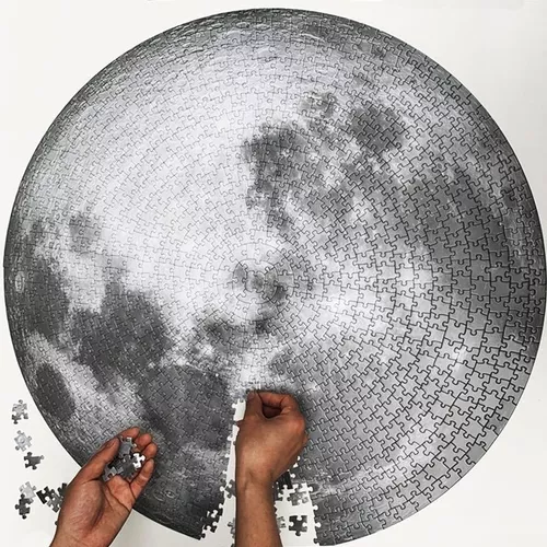1000pcs crianças adultas quebra-cabeça difícil quebra-cabeça a lua