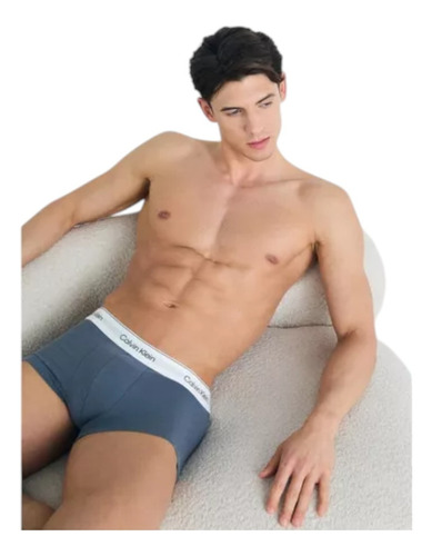 Boxer Trunk Calvin Klein De Algodón 3 Pack - Original