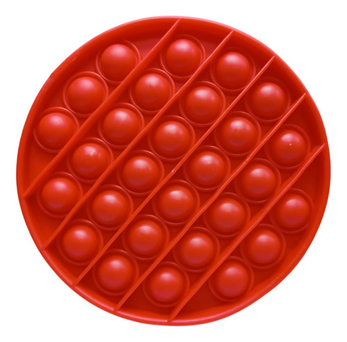 Fidget Toy Pop It Juguete Burbuja Antiestres Figuras Bu-1 Co Circulo Rojo