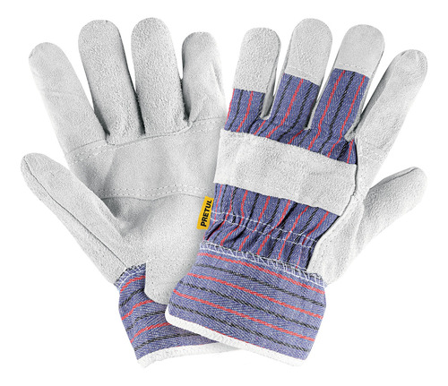 Guantes De Carnaza P/seguridad Reforzados Uso Construccion