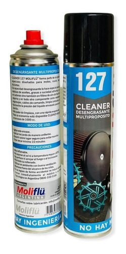 Imagen 2 de 6 de Kit Lubricante Desengrasante Cepillo Cadenas Tourin Moliflu