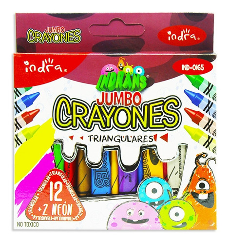 Crayones Jumbo Triangulares Indra Creative