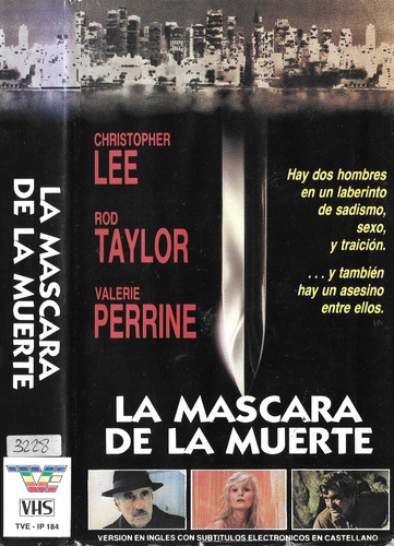 La Mascara De La Muerte Vhs Terror Christopher Lee R. Taylor (Usado)