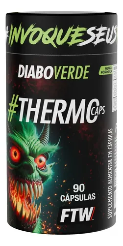 #thermocaps Pote 90caps Ftw - Diabo Verde Sem Sabor