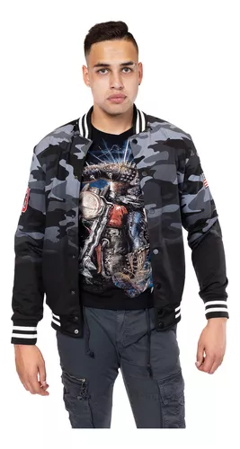 Arreglo medias trompeta Chamarra Bomber Hombre Camuflaje | MercadoLibre 📦