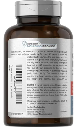 Glucosamina Hcl Con Ácido Hialurónico 2000 Mg 120 Comprimido Sabor