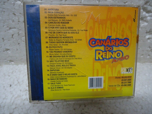 Cd Canários Do Reino Ao Vivo - Ma (Usado)