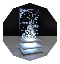 Comprar Souvenirs Con Luz Personalizados Pila Led Acrílico Pack X20
