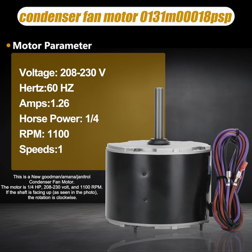 Ydk-180s62823-03 (0131m00018p) Reemplaza El Motor De Ventila