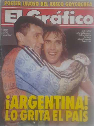 El Grafico 3852 Gimnasia Y Tiro,maradona , Poster Goycochea