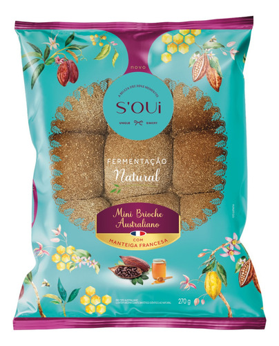 Mini Pão Brioche Australiano Gourmet Soui 270g
