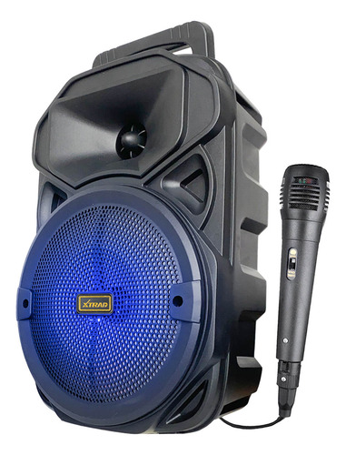 Caixa De Som Com Microfone Bluetooth Karaokê