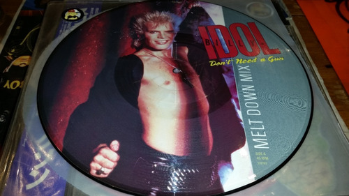 Billy Idol Don't Need A Gun Melt Down Mix Vinilo Picture Uk