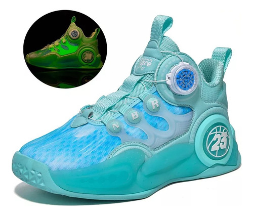 Botas De Baloncesto Para Niños Y Niñas Fluorescentes