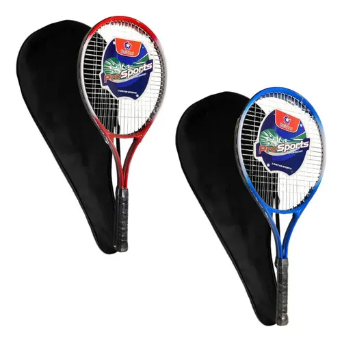 Pack X2 Raqueta Tenis Amateur Raqueta Para Adultos + Funda