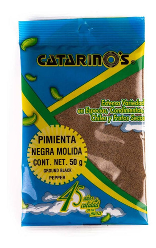 Pimienta Catarino´s Negra Molida 50g