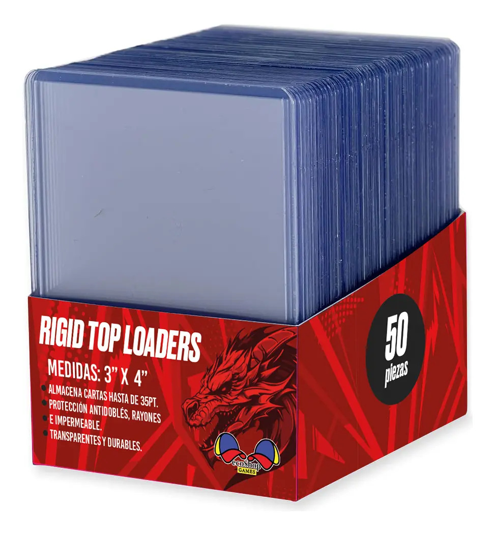 Imagen de Funda Rígida Toploader Para Cartas Tcg Pokemon Magic 50pzas Idioma Español
