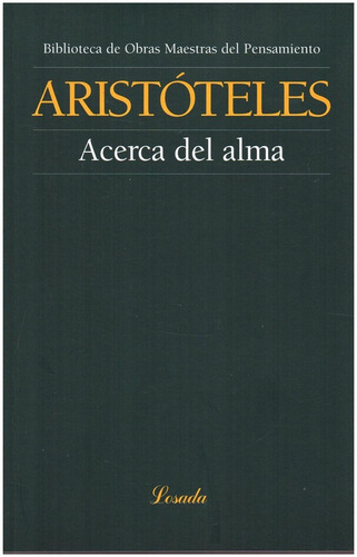 Imagen 1 de 3 de Acerca Del Alma - Aristoteles - Losada
