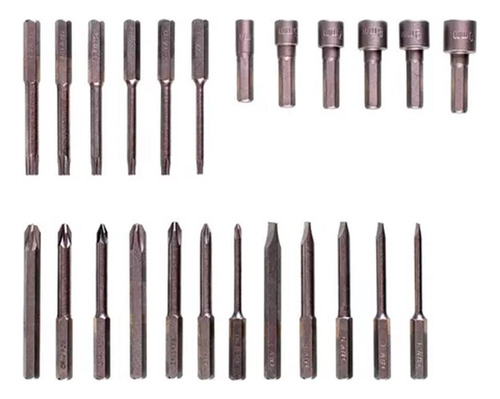 Set Bulit De Puntas Y Tubos Largos 24 Piezas Cromo Vanadio