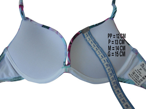 Biquíni Turbo Push Up Neon - 3d - Cor Fluorescente