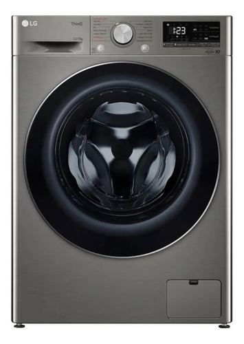 Lavadora de Roupa Lava e Seca 12 Kg Frontal Inox Smart Vc4 Com Inteligência Artificial Aidd LG - 220v - Cv5012pc4a