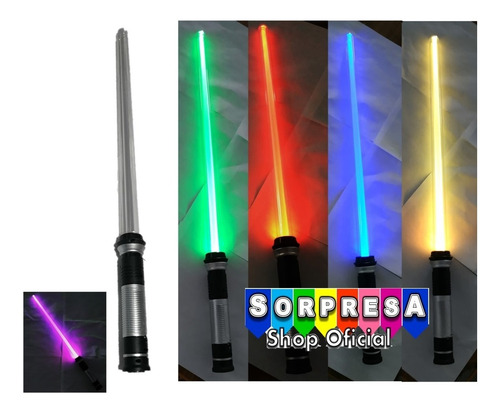 4 Sable Star Wars Espada Luz Color Sonido Disfraz Jedi Cospl