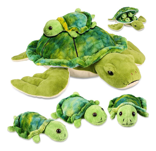 Aoriher Set 5 Tortugas Peluche Abrazos Felices Con Mamá