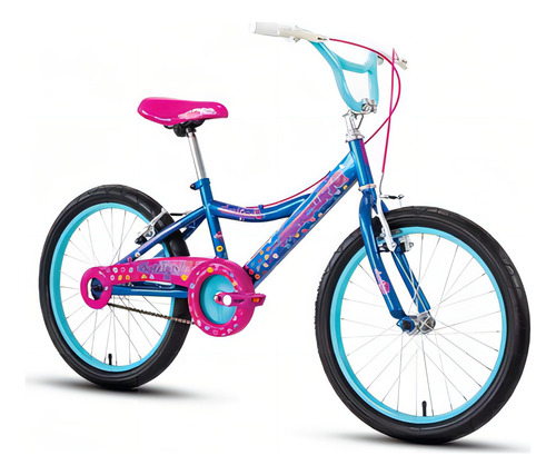 Bicicleta Mercurio Sweetgirl Rodada 20 Acero Cubrecadena Color Rosa