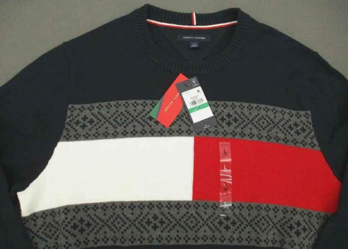 Buso Tommy Hilfiger Algodon Bandera 100% Original Talla L