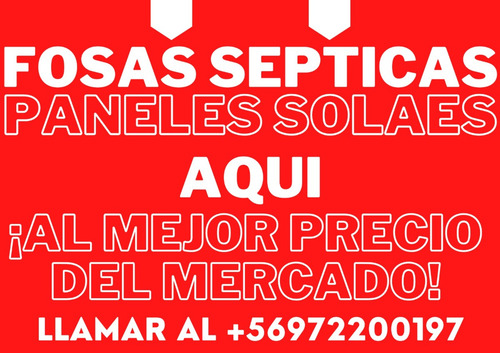 Instalacion De Fosas Septicas - Paneles Solares
