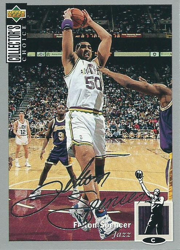 Barajita Felton Spencer Firma Plata Upper Deck 1994 #150