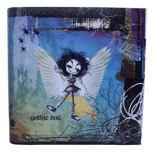 Carpeta N3 Escolar Gothic Doll Muñeca Gotica Emo Angel