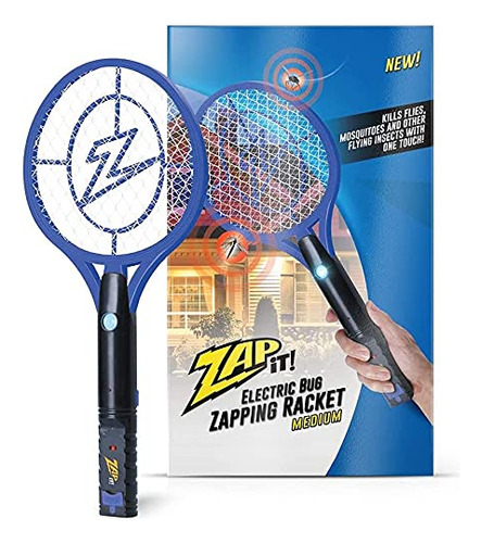 Zap It Bug Zapper - Raqueta Mata Mosquitos Recargable De 400